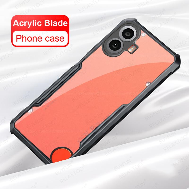 

Чехол CMFPhone1, акриловый, прозрачный, противоударный, чехол для телефона CMF 1, защитный чехол для телефона CMFPhone One Phone1 5G с камерой, чехол из ТПУ For CMF Phone 1 5G чёрный