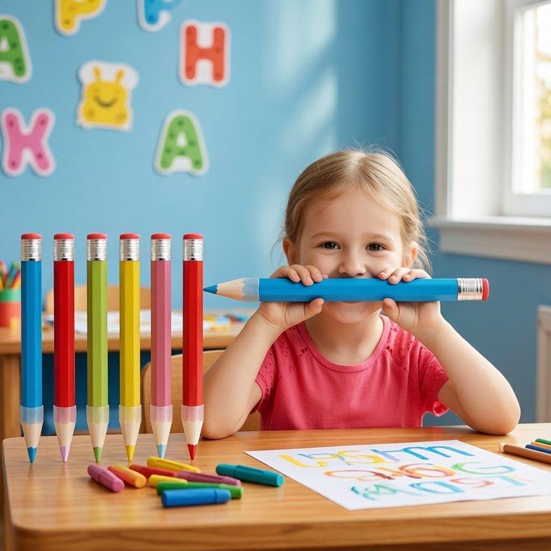Crayon en Bois Géant Jouet Original Accessoire de Spectacle Cadeau Amusant Pour Peintre Artiste Étudiant Fournitures de Papeterie Grandes Jouets Créatifs