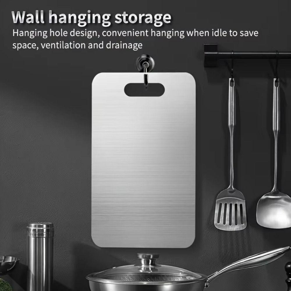 Stainless Steel Double Sides Cutting Board Thickened Food-grade Cutting Board  Restaurant