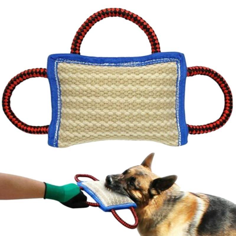 Safe Biting Pad for Tough Linen Tug Toy for Ideal for Tug of War Puppy Training top sale