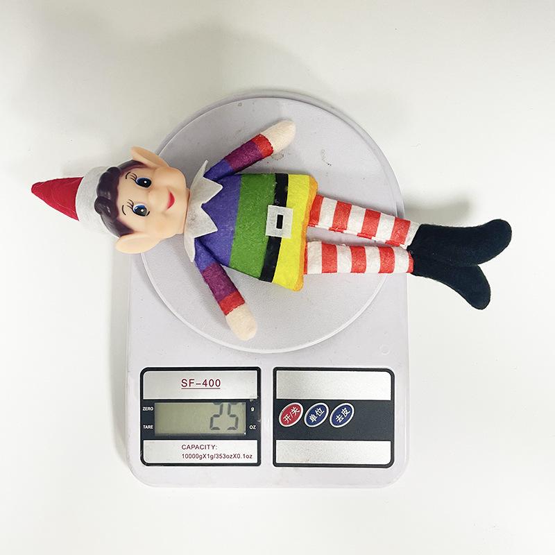 Male Christmas Elf Rainbow Pendant Decoration