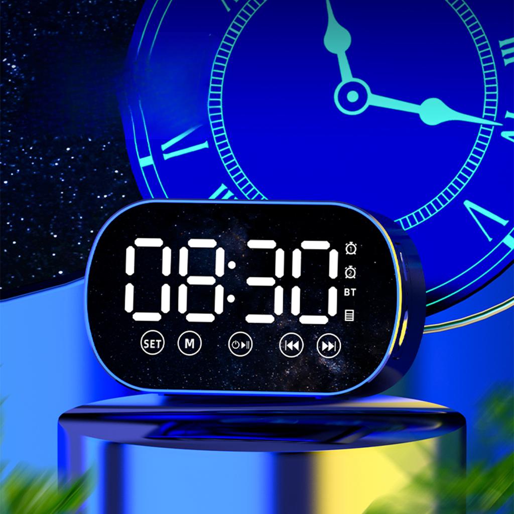Student Charging Bluetooth Alarm Clock Singing Audio Smart Audio Luminous Children's Home Fashion Nordic Learning Clock