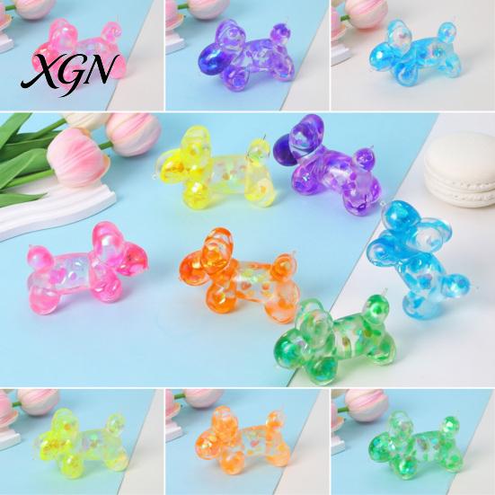 Soft Rubber Toy Squeeze Silicone Balloon Dog Shape Stress Relief Non-toxic Slow Rebound Portable Fidget for Kids And