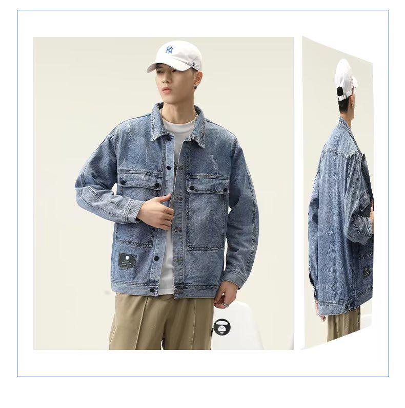 Men's Korean Style Denim Jacket - Spring/Autumn Trendy Casual All-Match for Teen Students
