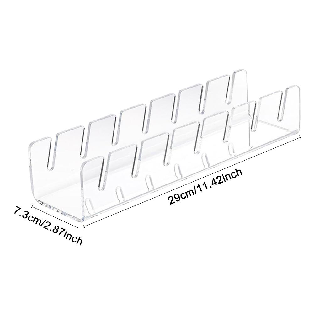 7-Holes Baseball Cap Display Rack Durable Clear Acrylic Hat Holder for Home Closet Storage Organization Stores Decoration