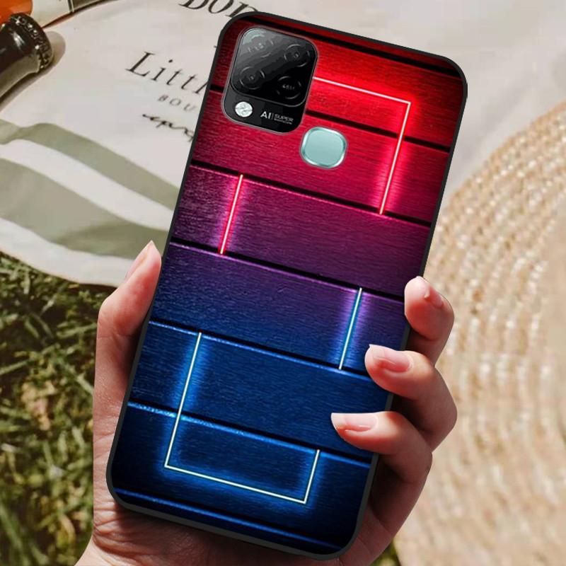 For Infinix Hot 10T Case Phone Cover Soft Silicone TPU Back Cases for Infinix Hot 10S NFC Case X689 Coques Hot10T  Hot10S Fundas