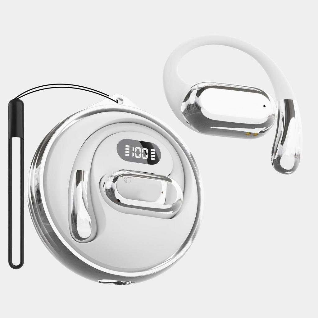 2026 Model Wireless Open-Ear Bone Conduction Sports Headphones: Comfortable, Long-Wear In-Ear Ear-Hook Design for Running