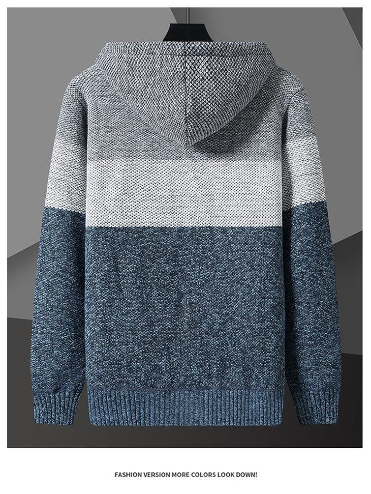 Cardigan en laine tricotée velours pour homme Automne/Hiver