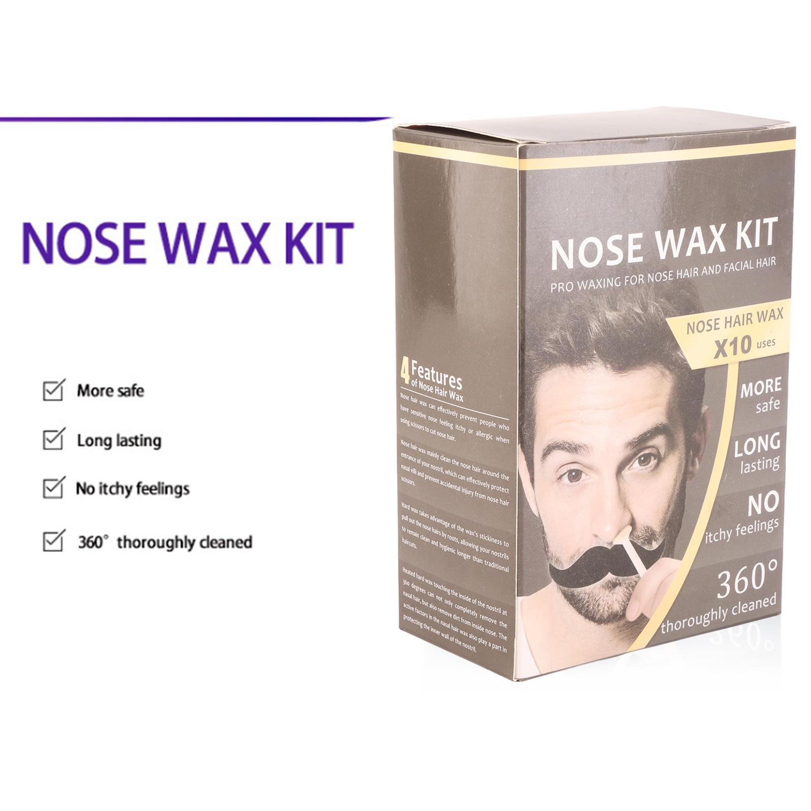 

Набор воска для удаления волос в носу Восковые бобы Аппликаторы Палочки Наклейки для усов Мерный стаканчик Бумажные стаканчики для удаления волос в носу разноцветный