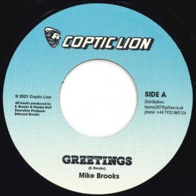 Płyta 7-calowa MIKE BROOKS - Greetings / Version Coptic Lion 2021 UK Reggae, Ska & Dub