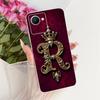For Realme C30 C30s Royal Crown Initial Letter Couple Phone Case For Realme C30 C30S Soft Silicone TPU Bumpers