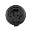 2" Flush Pull Slam Latch With Lock for RV Boat Marine Deck Hatch Door Plastic Black Universal