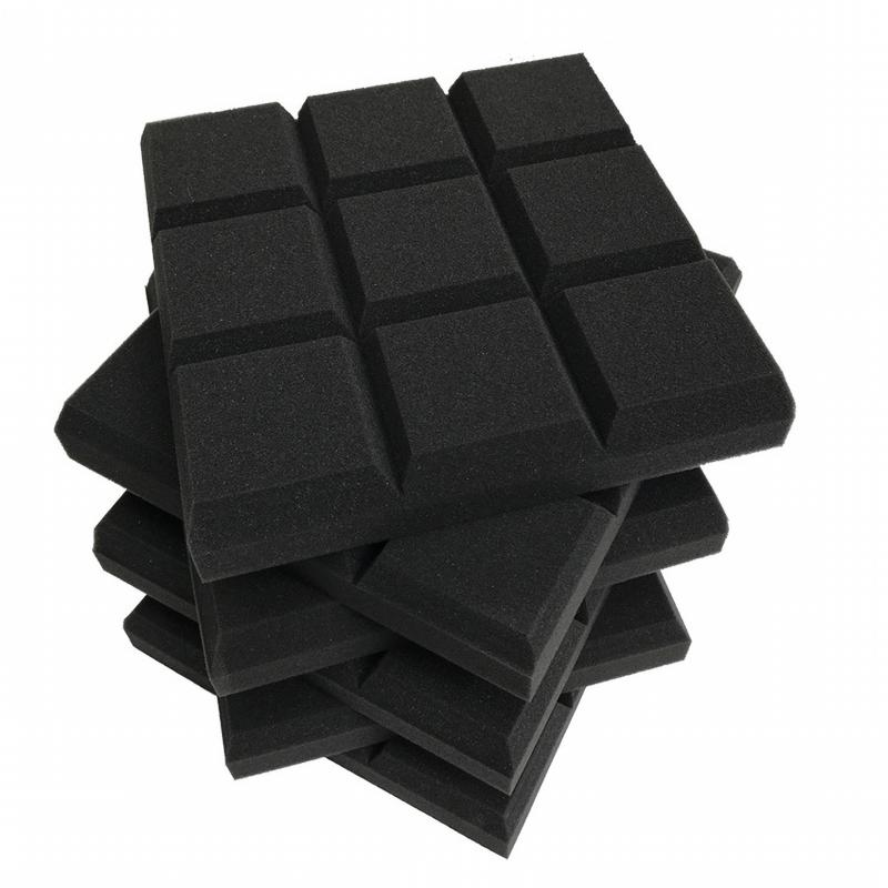 Sound Absorbing Foam 10X Sound Proofing Padding 12x12x2inch High Density Fire Resistant Soundproof Blanket For Apartment Bedroom