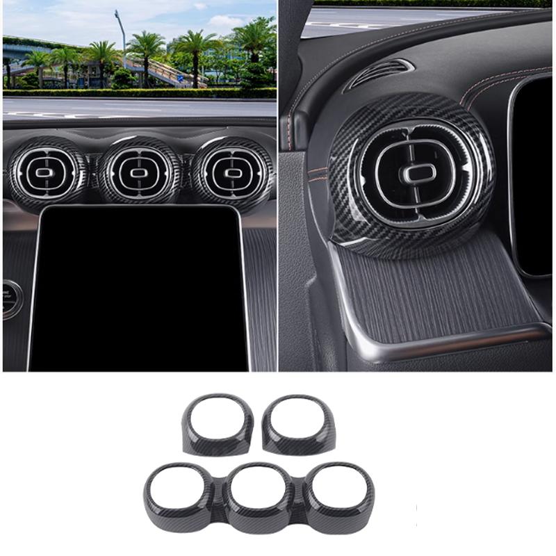 LHD For Mercedes Benz GLC Class X254 GLC260 GLC300  2024 Interior Window Gear AC Vent  Decoration Cover Stickers Accessories