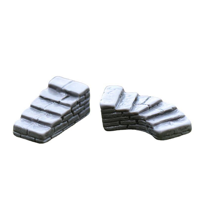 Steintreppe Statue Mikrolandschaft Miniatur Feengarten Wohnkultur Accessoire