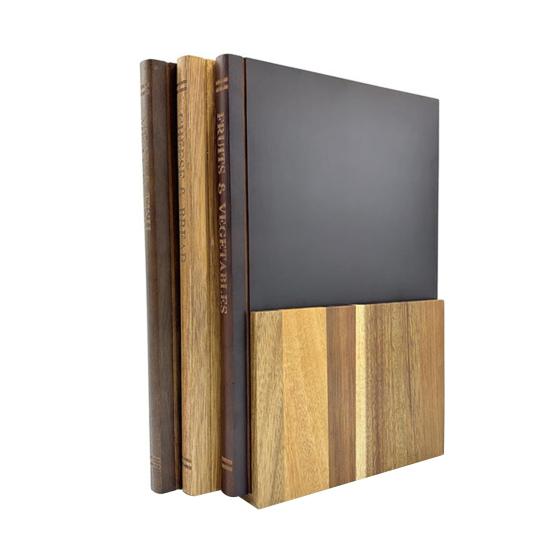 3 stk/sett Bokformet skjærebrettsett Matspesifikke etiketter Kjøkken Dekorative forberedelsesbrett Kjøtt Fisk Brød Ost Hakkebrett