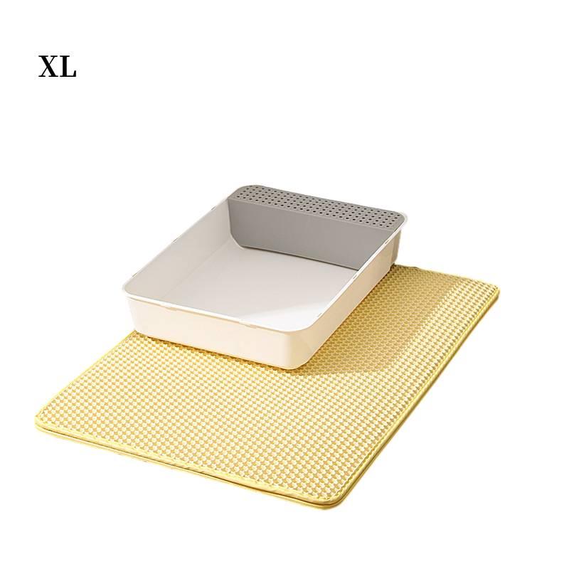 New Cross-border Cat Litter Mat Double-layer Filtered Sand Mat For Controlling Litter And Preventing Splashes Pet Paw Mat
