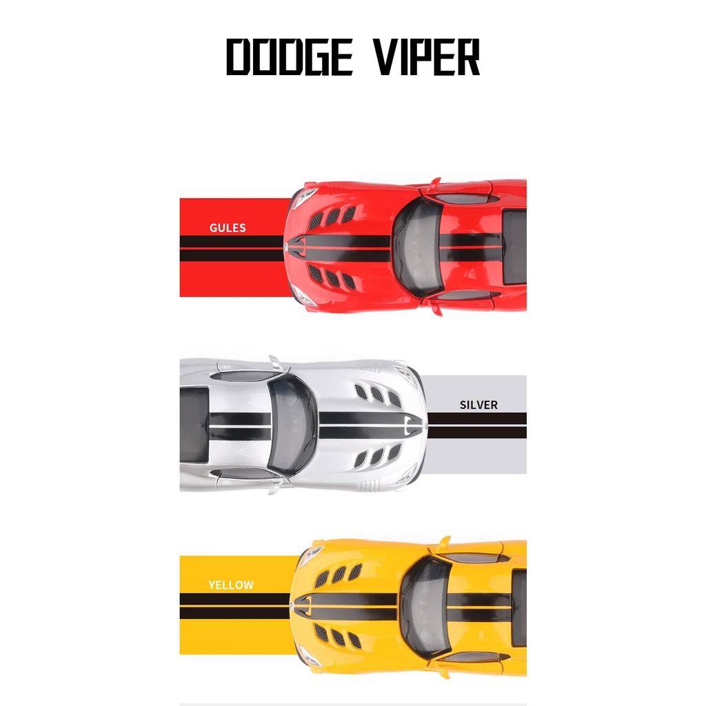 1/32 Dodge Viper ACR SRT Alloy Sports Car Model Diecasts Metal Toy Vehicles Car Model Simulation Sound Light Childrens Toy Gift