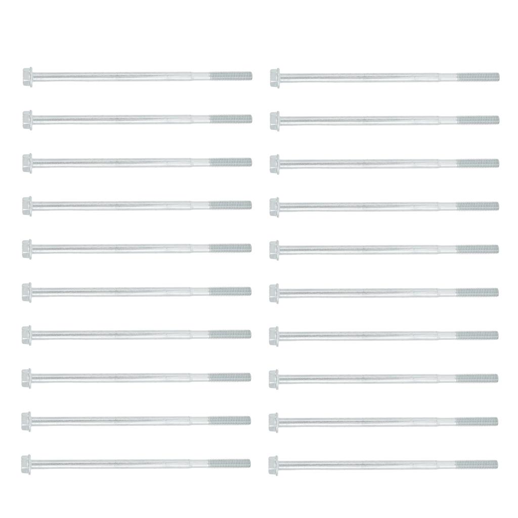 20 Stück Lange Sechskantschraube Flansch Flachkopfschraube Ersatz M6x135 Generator Beschläge