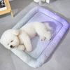 Pet Cooling Mat Summer Ice Silk Cooling Pad for Cats Dogs Heat Dissipation Anti Slip Sleeping Mat for Crate Sofa Balcony