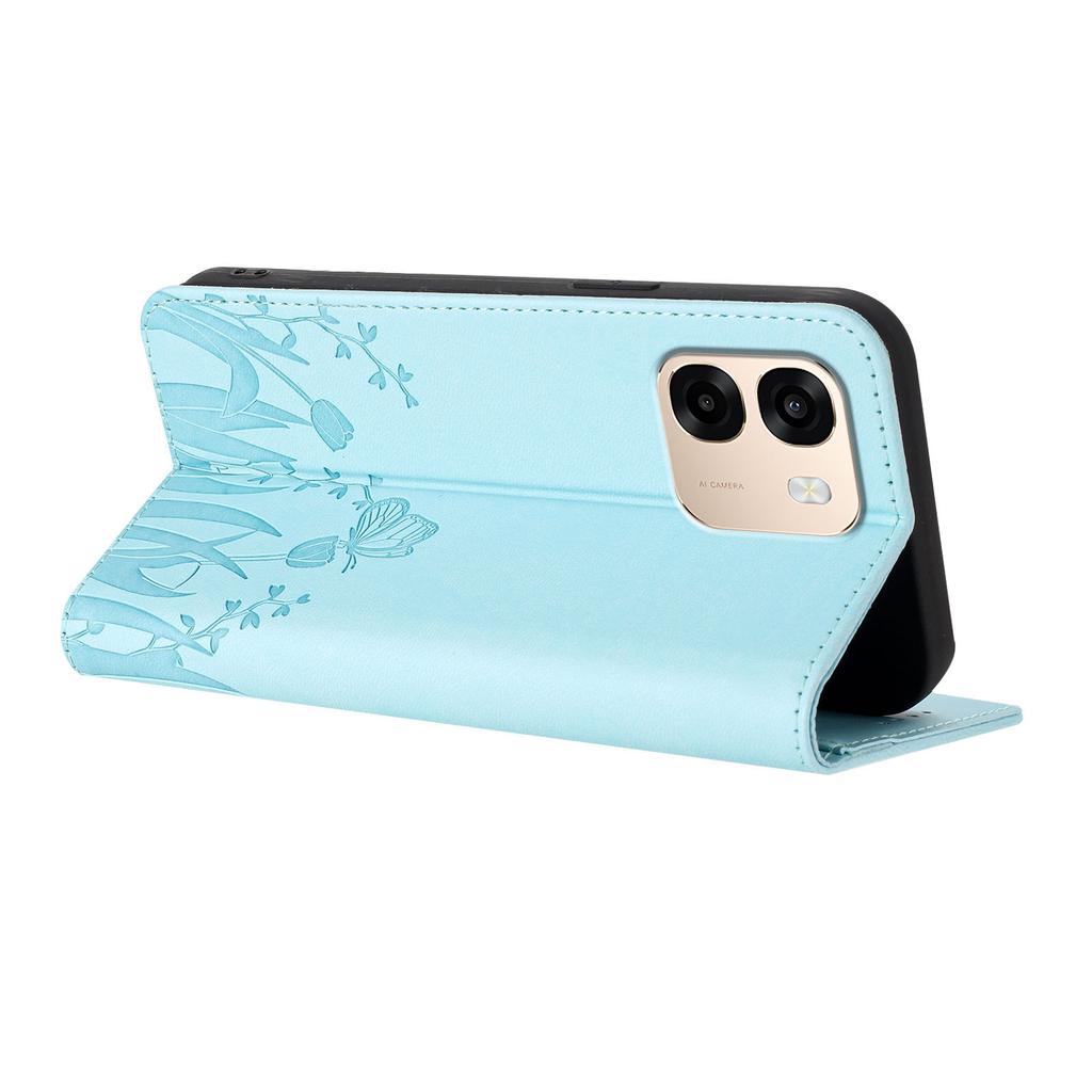 Applicable to iPhone 17 Pro Max Tulip Butterfly Strong Magnetic Mobile Phone Leather Case Apple 17E Flip Card
