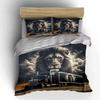 Bold Lion-Themed Truck Design Exquisite Three-Piece Bedding Set Gift For Kids And Adults