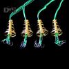 4Pcs/Set Trap Fishing Hook with Spring Carp Feeder Tangle-Free Heavy Duty Green Line Metal Barbed Fish Hook Rig Carp Fishing Accessories