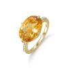 Candy Ring Large Carat Colored Gemstone S925 Sterling Silver Natural Topaz Crystal Ring