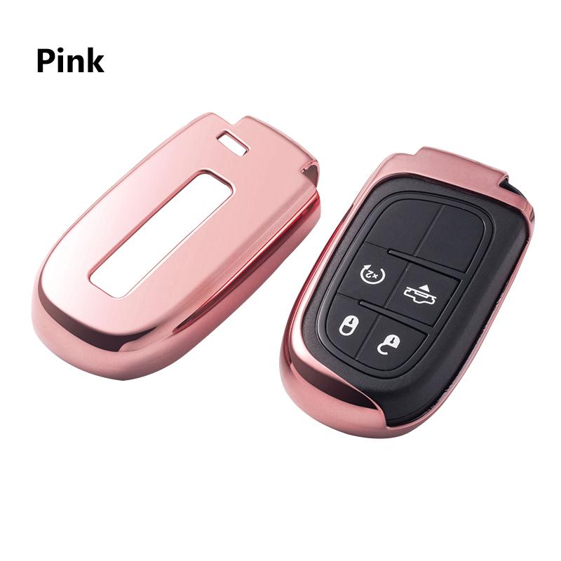 Smart TPU Soft Protective key Case Shell Cover for Renegade Grand Cherokee Journey Charger Chrysler 200 300 300C Protector Holder