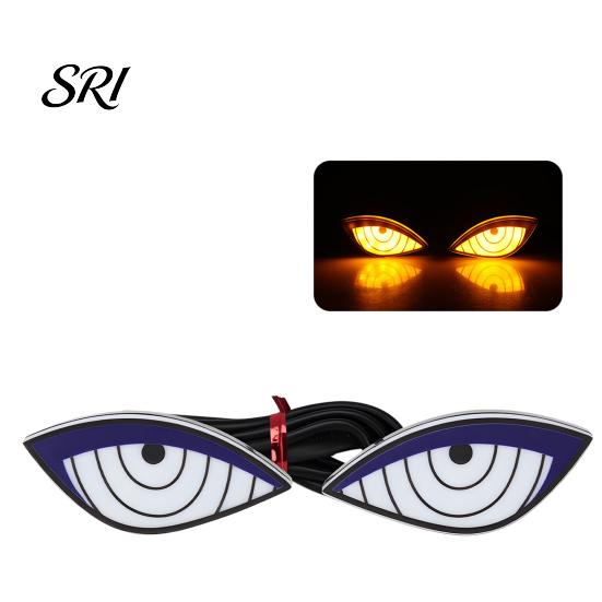 Stylish Vehicle Decorative Lights Ghost Eye Motorcycles LED with Waterproof Dynamic Eye-catching Motorcycle Lighting Rear Taillights for Car