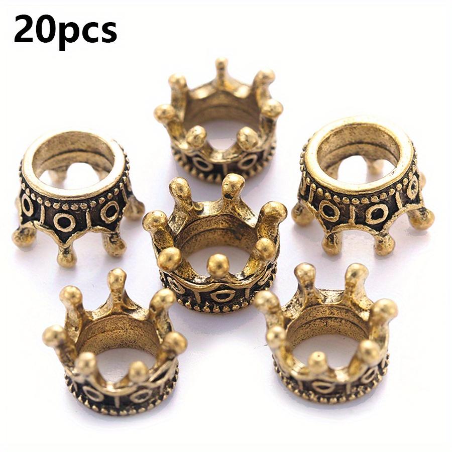 20pcs 1cm Crown Charms Pendants, Antique Silver Gold Rose Gold Metallic, DIY Jewelry Craft Supplies for Necklace Bracelet JXB
