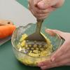 Stainless Steel Potato Masher Manual Fruit Vegetable Pressure Mud Machine Kitchen Children Food Crusher Complementary Gadget