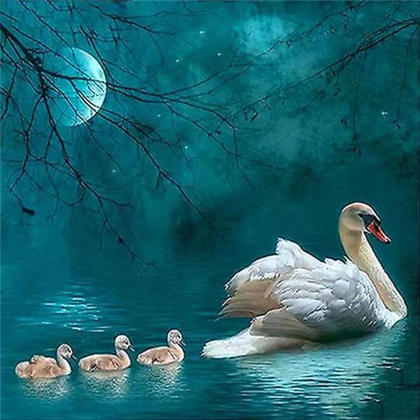 Pictură cu diamant 5D DIY, foraj complet, pătrat, peisaj, broderie cu diamante, vânzare, elfi, strasuri, mozaic, decor acasă