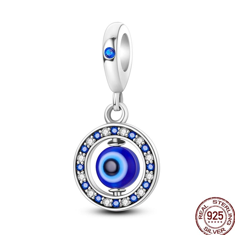 Copper Devil'S Eye Fatima Hand Charms Beads Tarot Cards Pendant Fit Original Bracelet Women Diy Jewelry Accessories