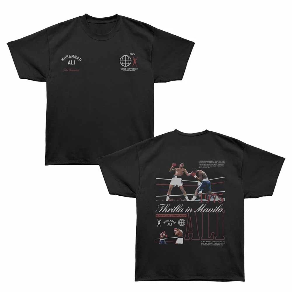 Muhammad Ali Thrilla In Manila Bronx Oversized Short Sleeve Children s T-shirt Black 110