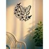 Vintage Metal Wall Art Butterfly Moon Phase Decor Waterproof Rustproof Indoor Outdoor Hanging Living Room Garden Halloween Thanksgiving Gift Farmhouse