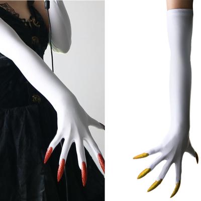 Dark Series Claw Nail Gloves Elastic Arm Gloves Punk Armwear Fashion Hand Gloves Accessory For Roleplay Event Gathering