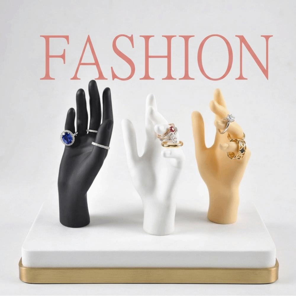 Versatile Hand Model Miniatures Ring Stand Art Supply Jewelry Display Stand Photo Ring