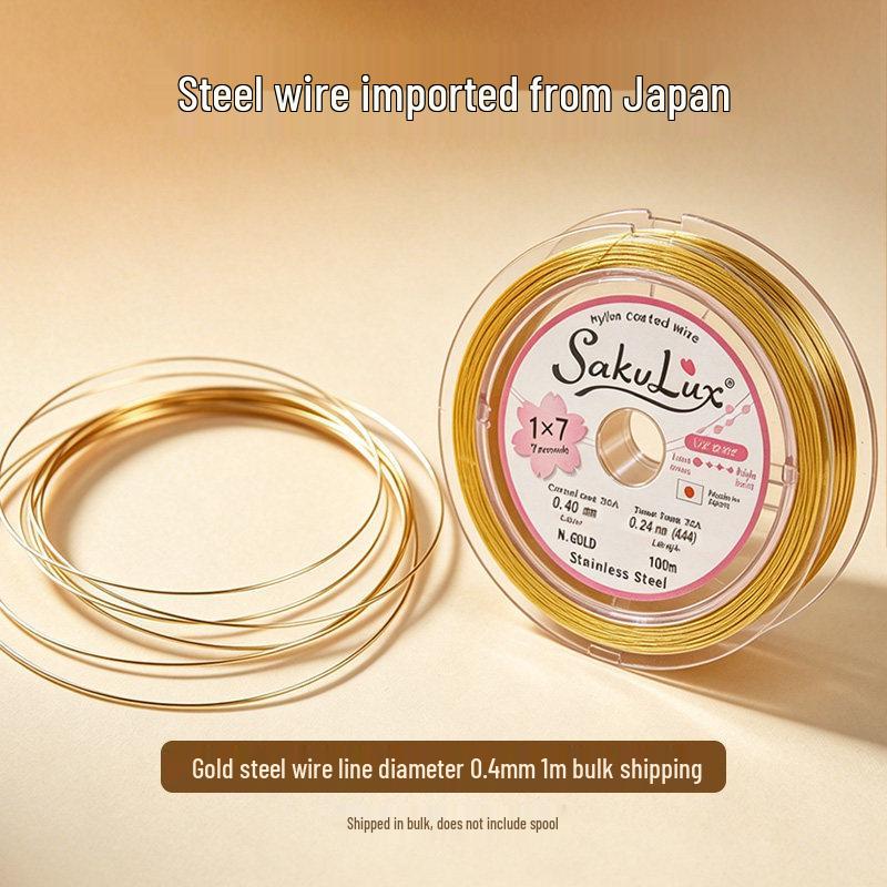 Ultra-Fine Steel Wire & Soft Thread for Pearl Necklace and Bead Bracelet DIY