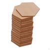 Cutouts Wooden Hexagon Shapes for Ornament Crafts