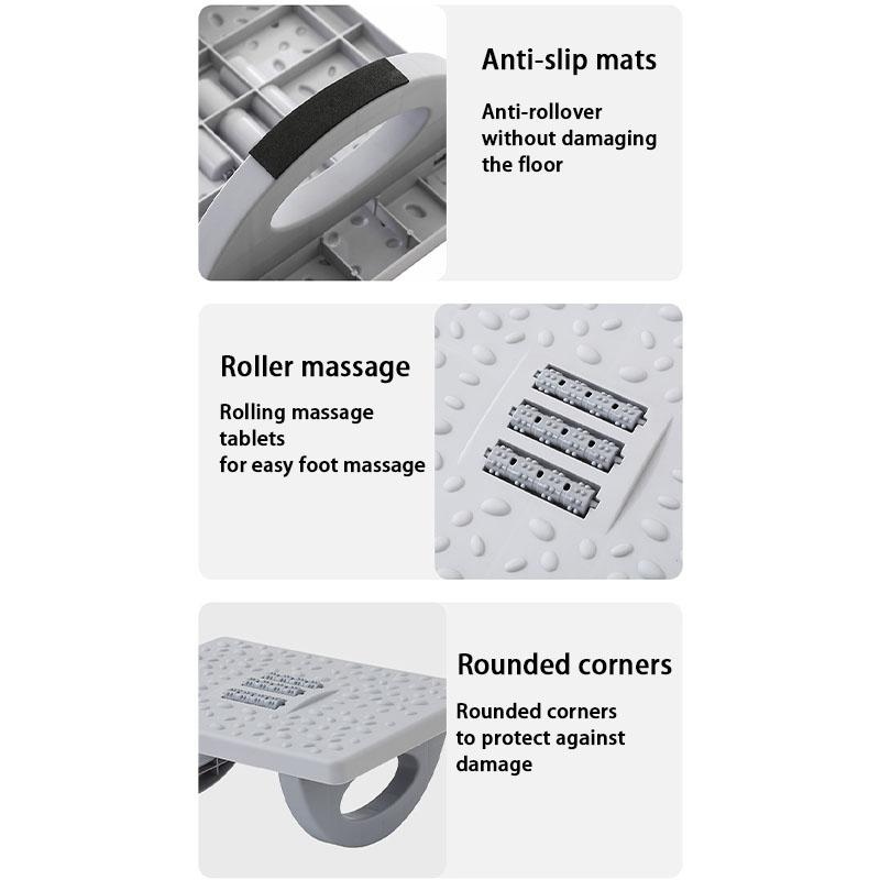 Foot Rest Under Desk Rocking Footstool with Massage Rollers Foot Rest Foot Relaxation Circulation for Home Study Office Work