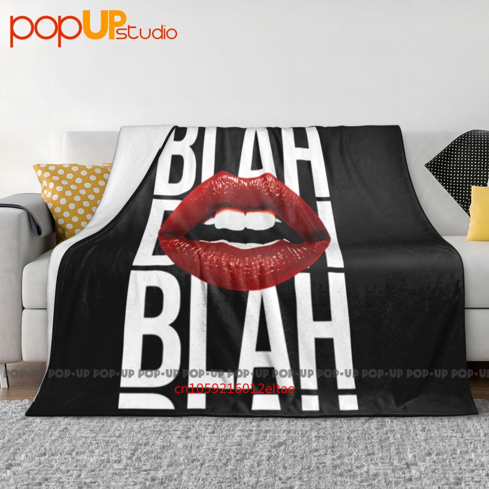 Blah Lips Kiss Tumblr Ultra-Soft Blanket Quilt Winter Sofa Cover Bed Covers Size: 75*100cm, Weight: 230 GSM