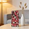 Lip print Phone Case For Samsung S25,S24,S21,S22,S23,S30,Ultra,S20,Plus,Fe,Lite,Note,10,Black Cover