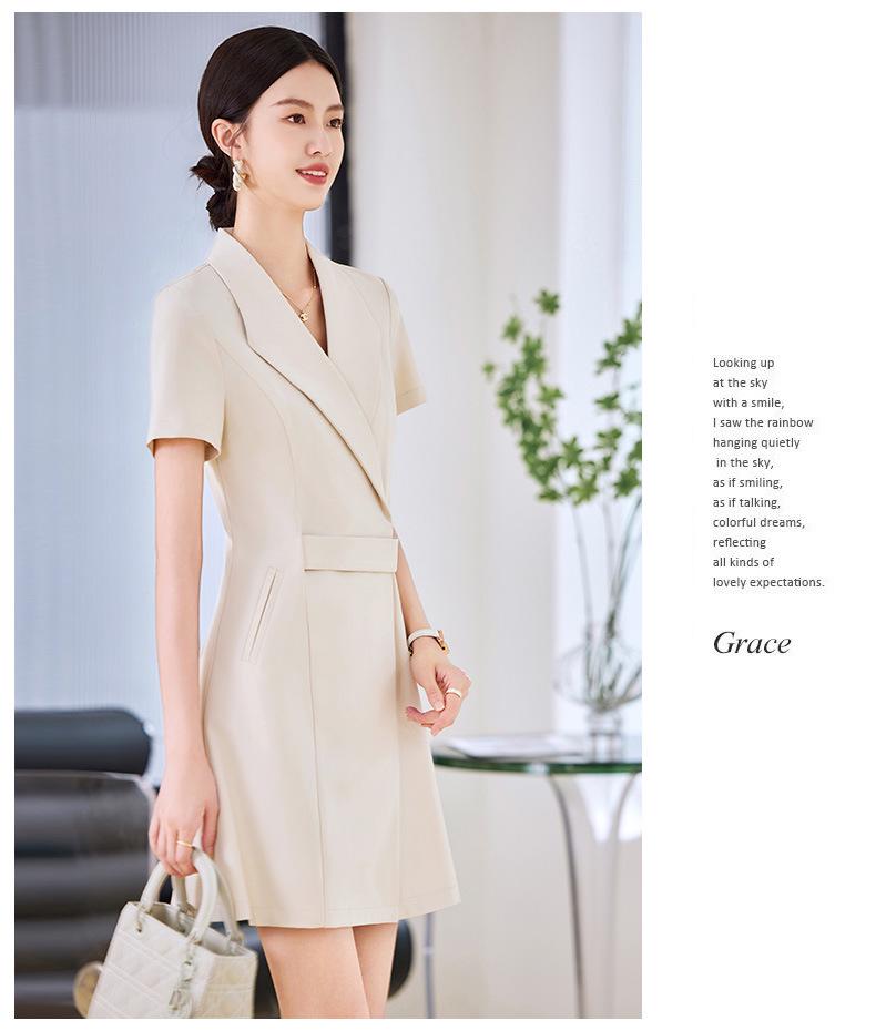 2024 Women's Professional Suit Dress: Elegant Summer Workwear for Formal Occasions in Beauty Salons & Jewelry Stores