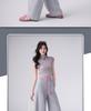 Women's High-Waisted Wide Leg Sweatpants - Korean Style, Spring/Summer 2026, Solid Color, Slimming Curve Design