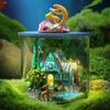 Dream Bottle Model Kit DIY Mini Doll House Handmade 3D Puzzle Assembly Toy Home Creative Room Bedroom Decoration with Furniture