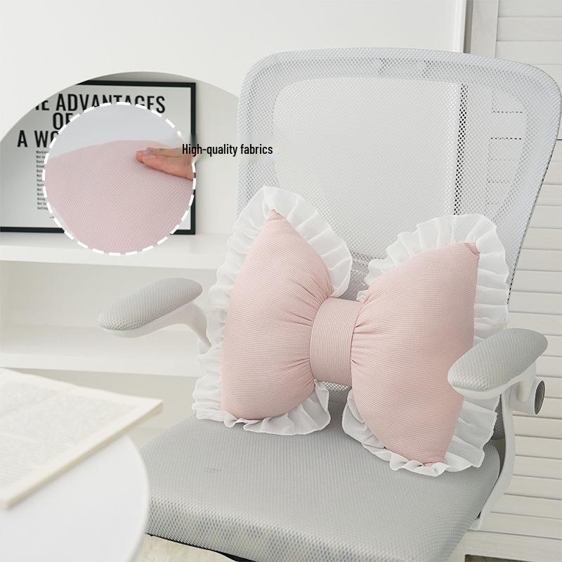 Office Lumbar Support Pillow - Comfortable Waist Cushion for Long Sitting