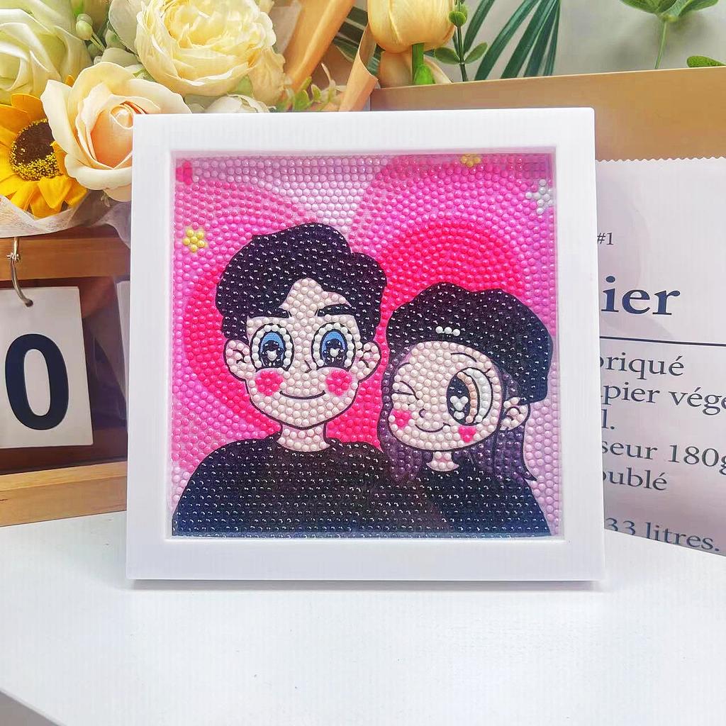 Children'S Diamond Painting Handmade Diy Masonry Painting Cartoon Diamond Sticker Bedroom Living Room Decorative Painting Photo Frame