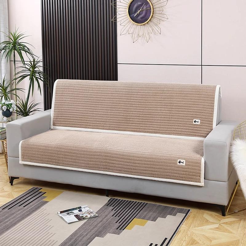 Minimal Light Luxury Autumn And Winter Sofa Cushion Winter Thickened Plush Seat Cushion Non-Slip Sofa Cover Cloth Towel Nordic New