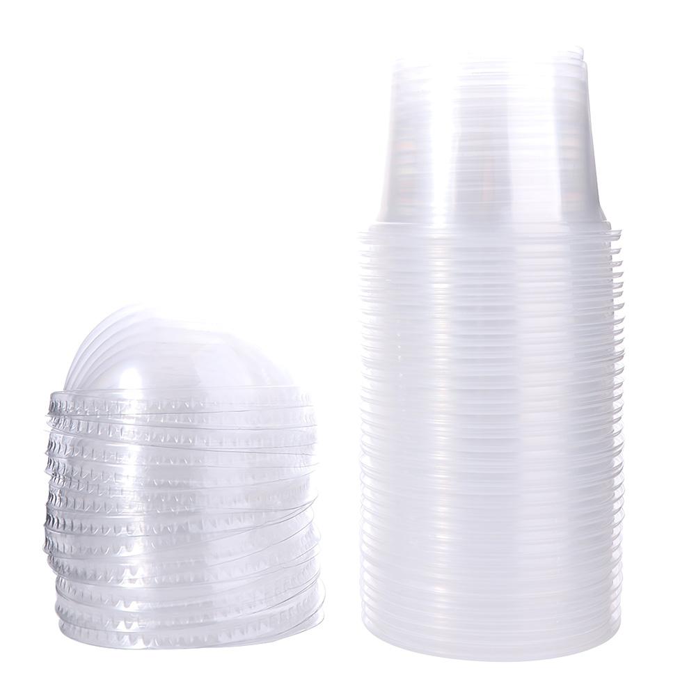 50pcs 250/300 ML Disposable Plastic Drink Cups Transparent Yogurt Container Ice Cream Cup Business